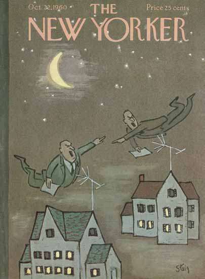 William Steig The New Yorker 1960_10_22 Copyright | The New Yorker Graphic Art Covers 1946-1970