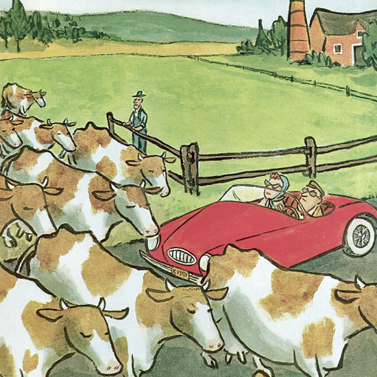 William Steig The New Yorker 1961_08_26 Copyright crop | Best of Vintage Cover Art 1900-1970