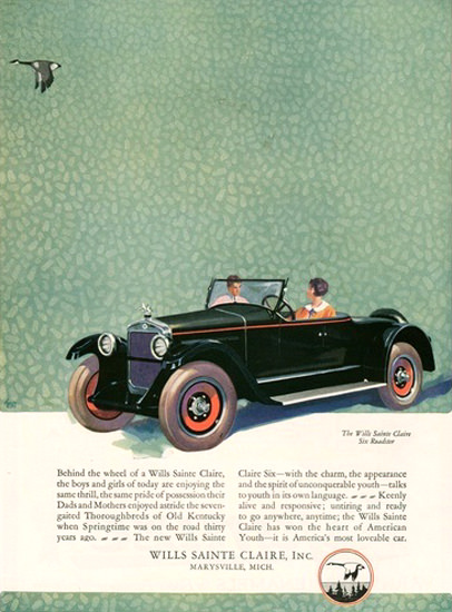 Wills Sainte Claire Lady Automobile Michigan | Vintage Cars 1891-1970