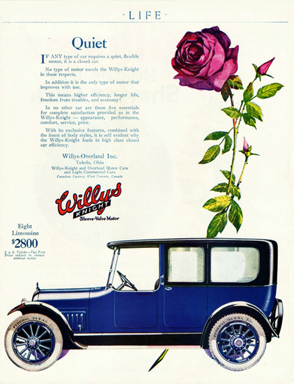 Willys Knight Eight P Limousine 1918 Toledo | Vintage Cars 1891-1970