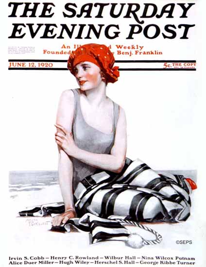 WomenArt Anita Parkhurst Cover Saturday Evening Post 1920_06_12 | 69 Women Cover Artists and 826 Covers 1902-1970