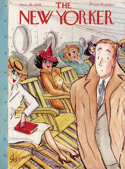 WomenArt Barbara Shermund The New Yorker 1939_01_28 Copyright | 69 Women Cover Artists and 826 Covers 1902-1970