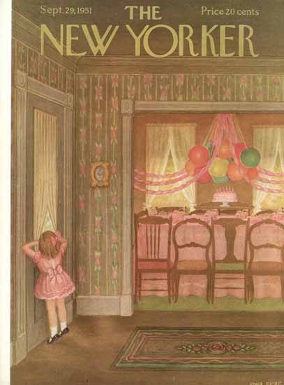 WomenArt Edna Eicke Cover The New Yorker 1951_09_29 Copyright | 69 Women Cover Artists and 826 Covers 1902-1970