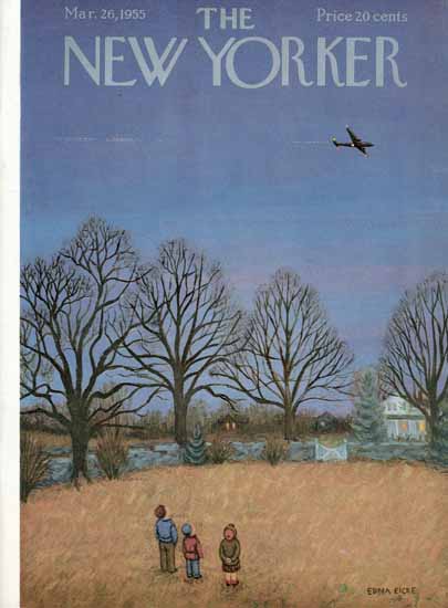 WomenArt Edna Eicke Cover The New Yorker 1955_03_26 Copyright | 69 Women Cover Artists and 826 Covers 1902-1970