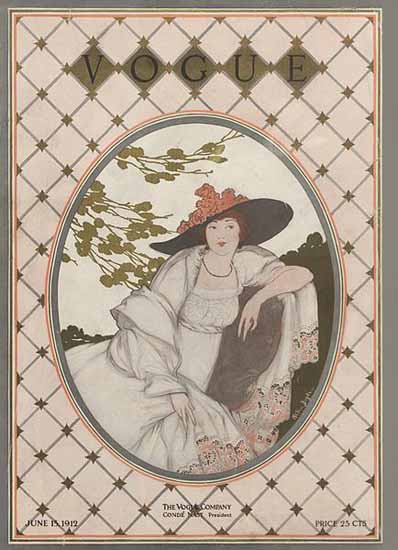 WomenArt Helen Dryden Vogue Cover 1912-06-15 Copyright | 69 Women Cover Artists and 826 Covers 1902-1970