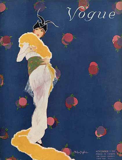 WomenArt Helen Dryden Vogue Cover 1913-11-01 Copyright | 69 Women Cover Artists and 826 Covers 1902-1970
