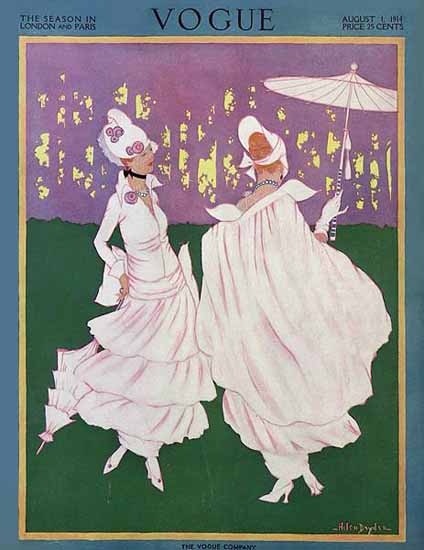 WomenArt Helen Dryden Vogue Cover 1914-08-01 Copyright | 69 Women Cover Artists and 826 Covers 1902-1970