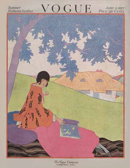 WomenArt Helen Dryden Vogue Cover 1917-06-01 Copyright | 69 Women Cover Artists and 826 Covers 1902-1970