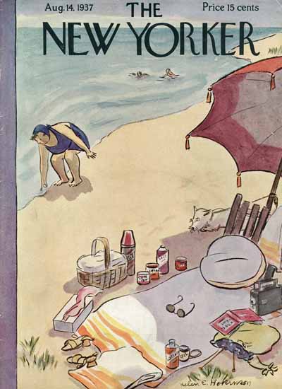 WomenArt Helen E Hokinson The New Yorker 1937_08_14 Copyright | 69 Women Cover Artists and 826 Covers 1902-1970
