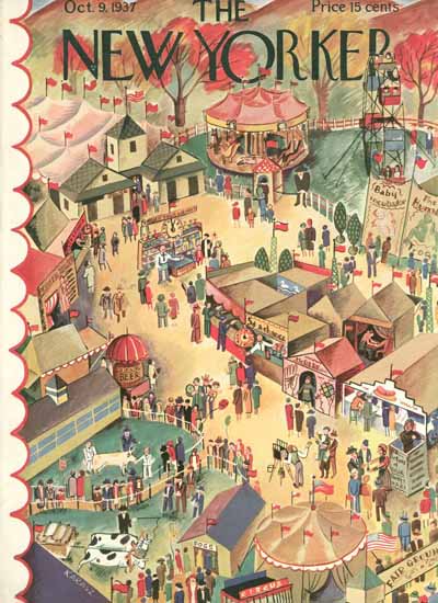 WomenArt Ilonka Karasz Cover The New Yorker 1937_10_09 Copyright | 69 Women Cover Artists and 826 Covers 1902-1970