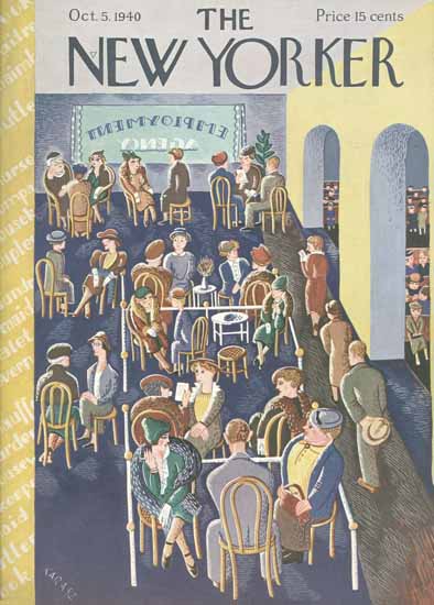 WomenArt Ilonka Karasz Cover The New Yorker 1940_10_05 Copyright | 69 Women Cover Artists and 826 Covers 1902-1970