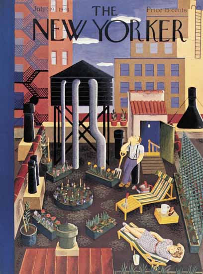 WomenArt Ilonka Karasz Cover The New Yorker 1941_07_19 Copyright | 69 Women Cover Artists and 826 Covers 1902-1970