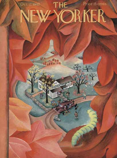 WomenArt Ilonka Karasz Cover The New Yorker 1942_10_17 Copyright | 69 Women Cover Artists and 826 Covers 1902-1970