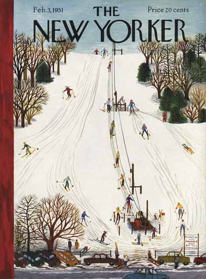 WomenArt Ilonka Karasz Cover The New Yorker 1951_02_03 Copyright | 69 Women Cover Artists and 826 Covers 1902-1970