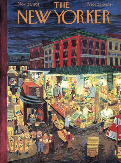 WomenArt Ilonka Karasz Cover The New Yorker 1957_11_23 Copyright | 69 Women Cover Artists and 826 Covers 1902-1970