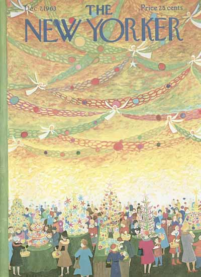 WomenArt Ilonka Karasz Cover The New Yorker 1963_12_07 Copyright | 69 Women Cover Artists and 826 Covers 1902-1970