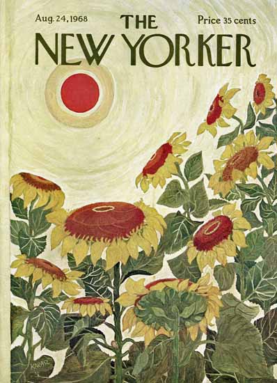 WomenArt Ilonka Karasz Cover The New Yorker 1968_08_24 Copyright | 69 Women Cover Artists and 826 Covers 1902-1970