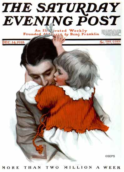 WomenArt Katharine R Wireman Cover Saturday Evening Post 1918_12_14 | 69 Women Cover Artists and 826 Covers 1902-1970