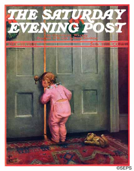 WomenArt Mary Ellen Sigsbee Saturday Evening Post 1934_12_22 | 69 Women Cover Artists and 826 Covers 1902-1970