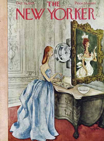 WomenArt Mary Petty Cover The New Yorker 1954_10_16 Copyright | 69 Women Cover Artists and 826 Covers 1902-1970