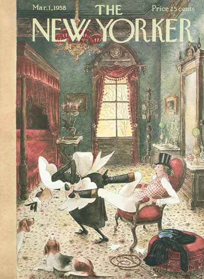 WomenArt Mary Petty Cover The New Yorker 1958_03_01 Copyright | 69 Women Cover Artists and 826 Covers 1902-1970