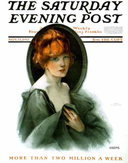 WomenArt Neysa McMein Cover Saturday Evening Post 1917_11_17 | 69 Women Cover Artists and 826 Covers 1902-1970