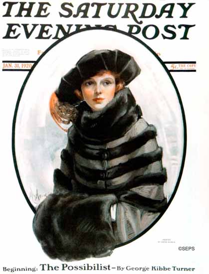 WomenArt Neysa McMein Cover Saturday Evening Post 1920_01_31 | 69 Women Cover Artists and 826 Covers 1902-1970