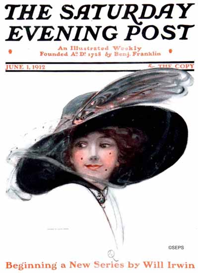 WomenArt Olive Rush Saturday Evening Post Cover Art 1912_06_01 | 69 Women Cover Artists and 826 Covers 1902-1970
