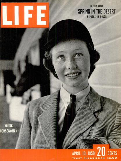 Young Horsewoman 10 Apr 1950 Copyright Life Magazine | Life Magazine BW Photo Covers 1936-1970