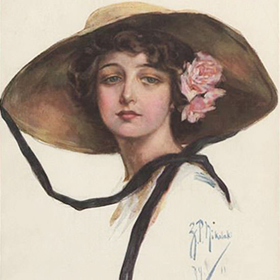 ZP Nikolaki Vogue Cover 1911-05-01 Copyright crop | Best of 1891-1919 Ad and Cover Art